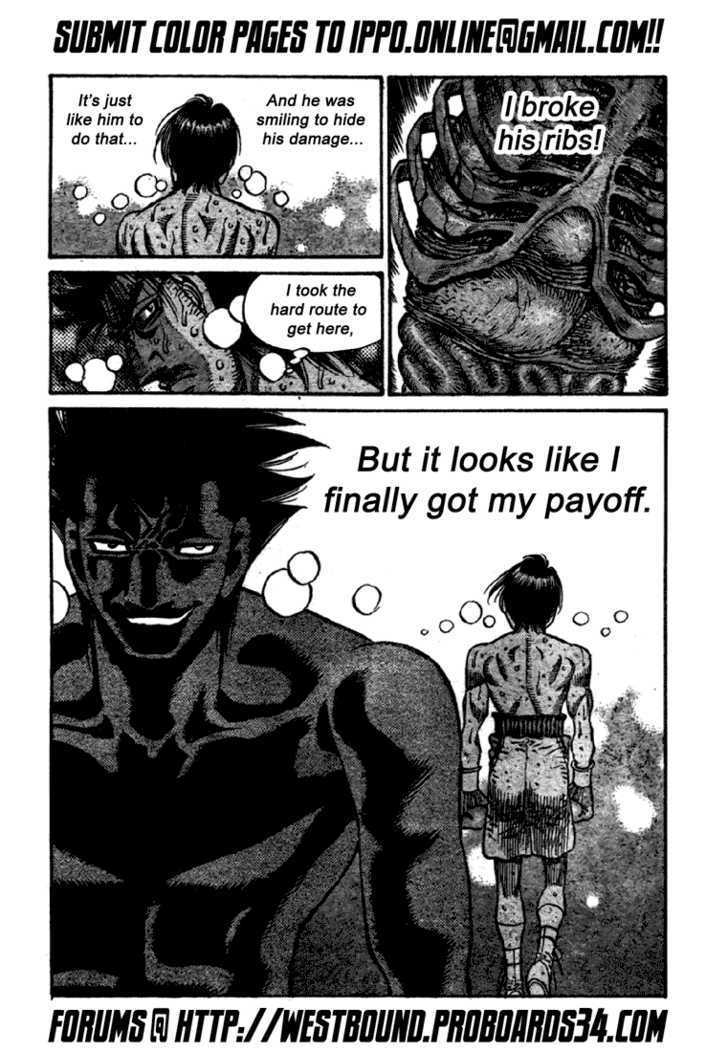 Hajime no Ippo Chapter 835 page 14 - Chapter 835 : Payoff of Courage