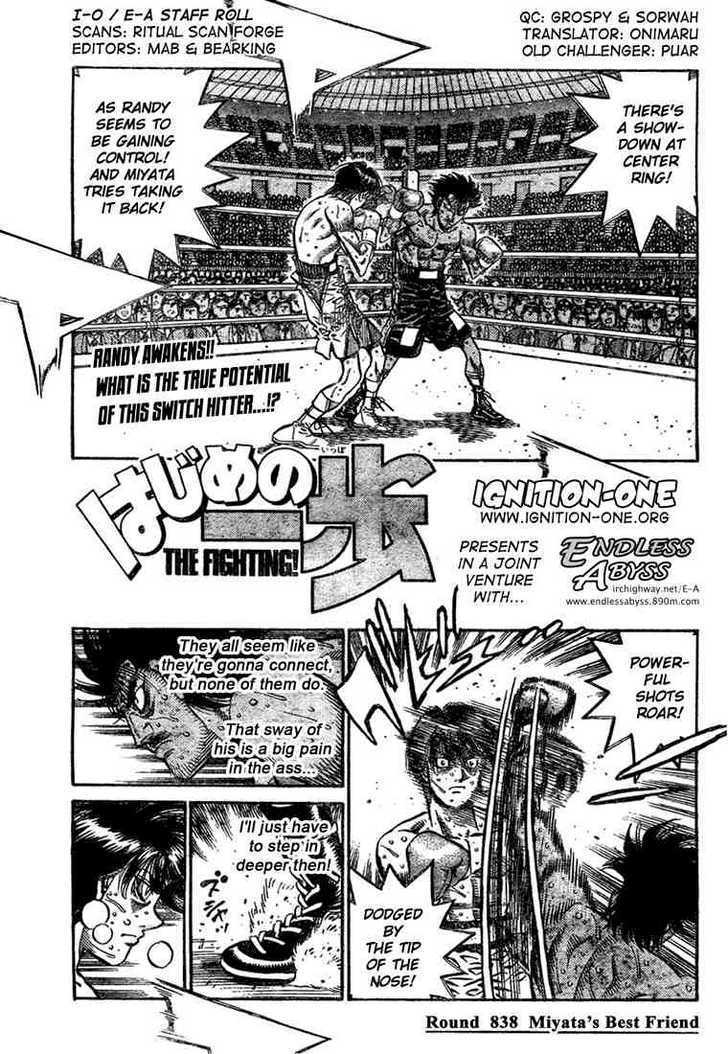 Hajime no Ippo Chapter 838 page 1 - Chapter 838 : Miyata's Best Friend