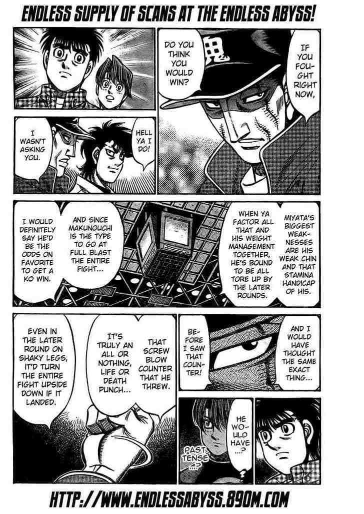 Hajime no Ippo Chapter 847 page 8 - Chapter 847 : Opposite Outcome