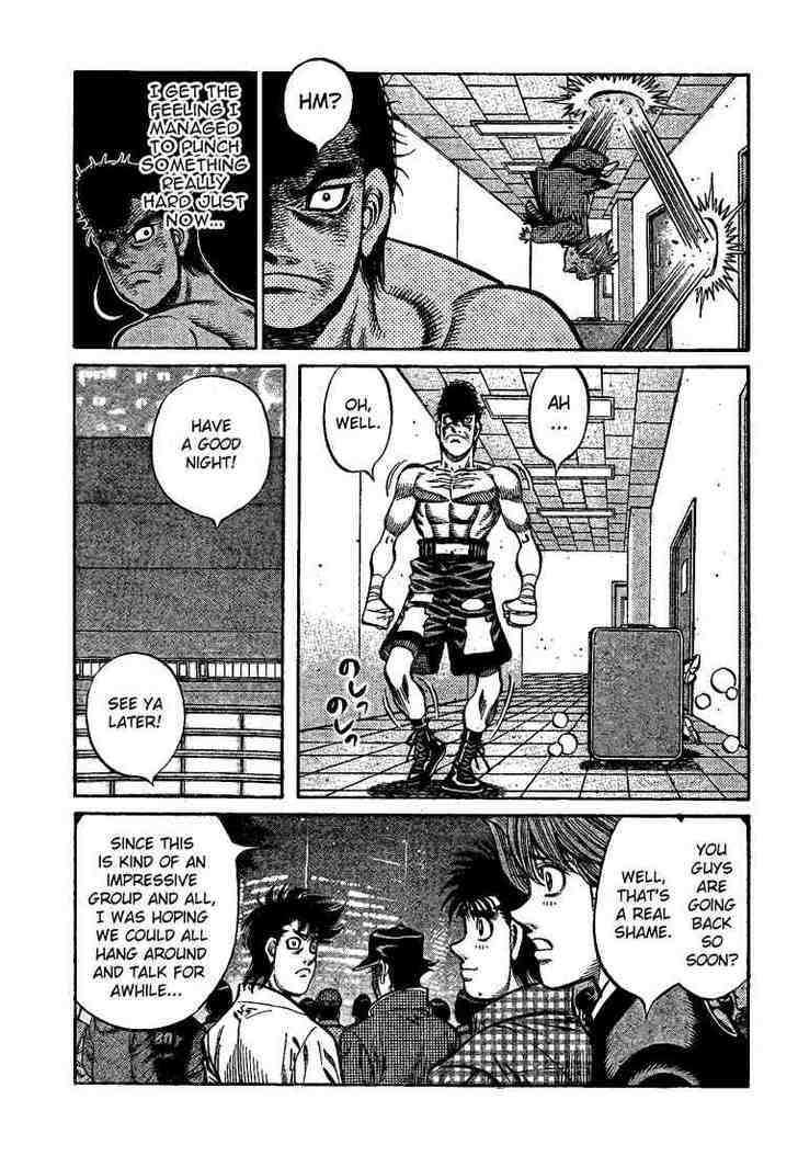 Hajime no Ippo Chapter 849 page 10 - Chapter 849 : Sayonara, Sakaguchi
