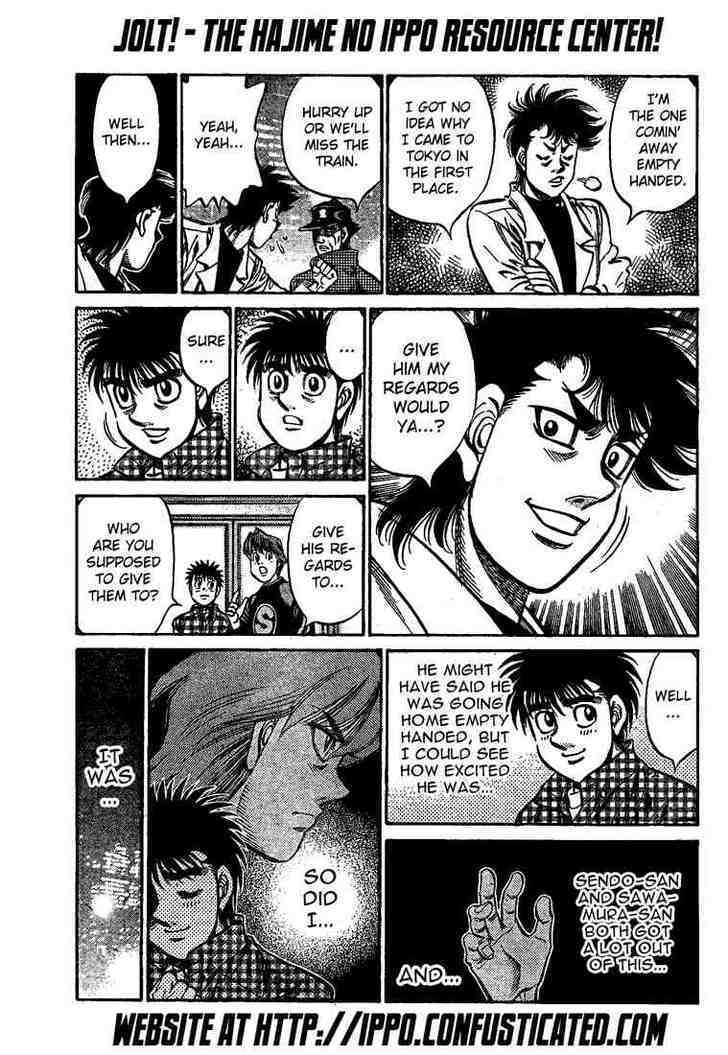 Hajime no Ippo Chapter 849 page 12 - Chapter 849 : Sayonara, Sakaguchi