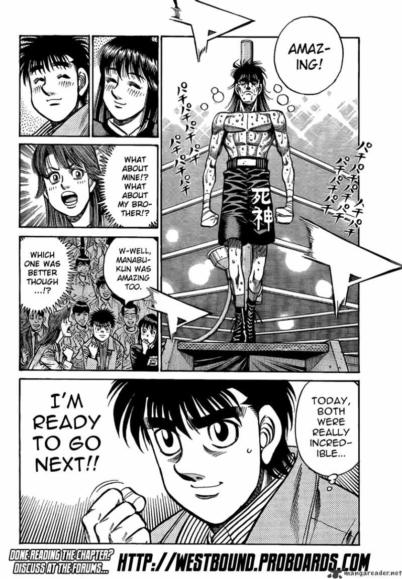 Hajime no Ippo Chapter 855 page 18 - Chapter 855 : Makunouchiiii...