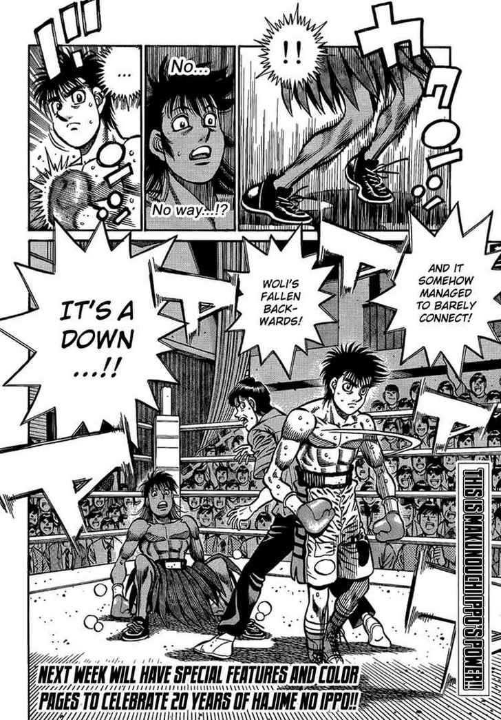 Hajime no Ippo Chapter 867 page 15 - Chapter 867 : Inscrutable Hurricane Winds