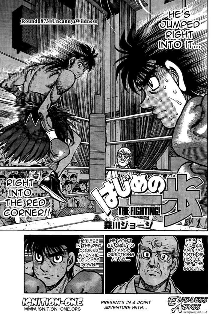 Hajime no Ippo Chapter 873 page 1 - Chapter 873 : Uncanny Wildness