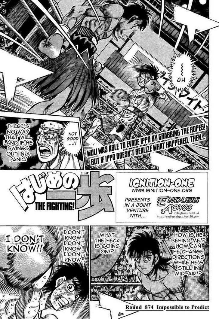 Hajime no Ippo Chapter 874 page 1 - Chapter 874 : Impossible to Predict