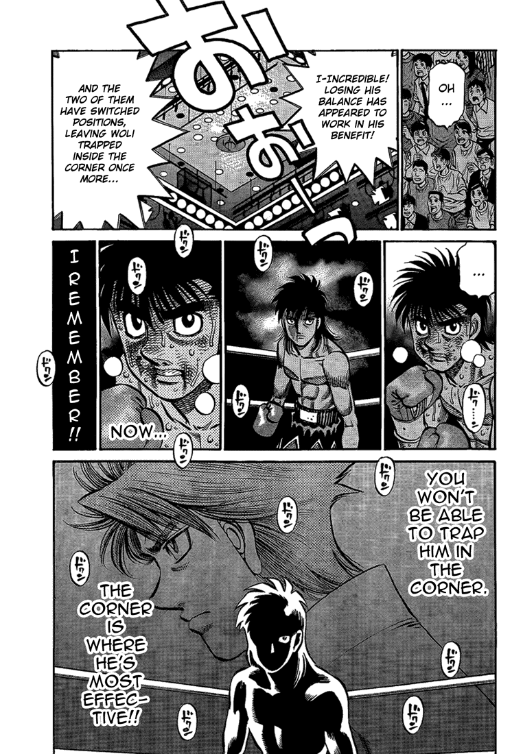 Hajime no Ippo Chapter 877.2 page 13 - Chapter 877 v2 : The Corner is where He´s Most Effective