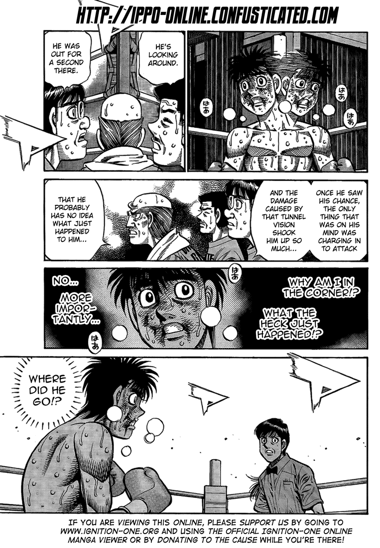 Hajime no Ippo Chapter 877.2 page 4 - Chapter 877 v2 : The Corner is where He´s Most Effective