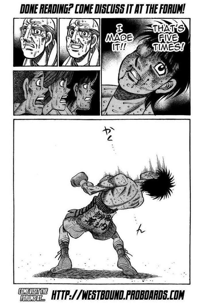 Hajime no Ippo Chapter 884 page 18 - Chapter 884 : Right there...!