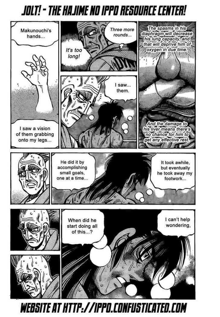 Hajime no Ippo Chapter 891 page 14 - Chapter 891 : Traces of Accumulation