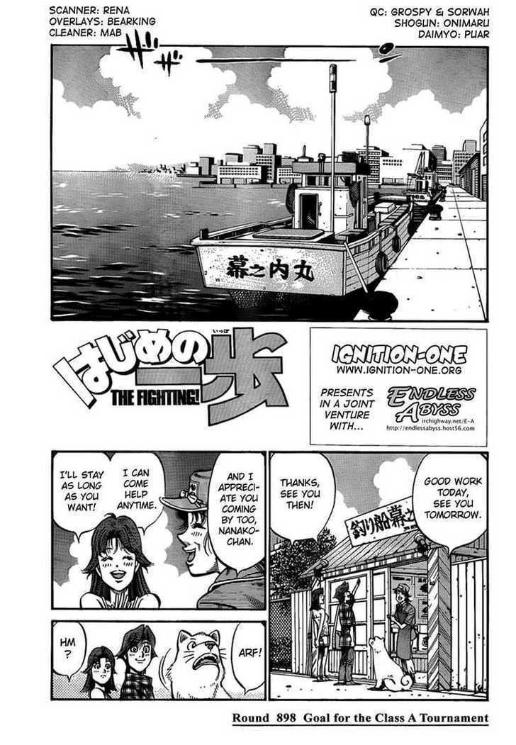Hajime no Ippo Chapter 898 page 1 - Chapter 898 : Goal for the Class A Tournament