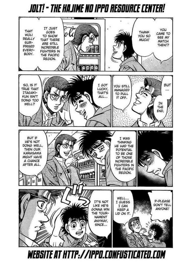 Hajime no Ippo Chapter 900 page 12 - Chapter 900 : Little Challenge
