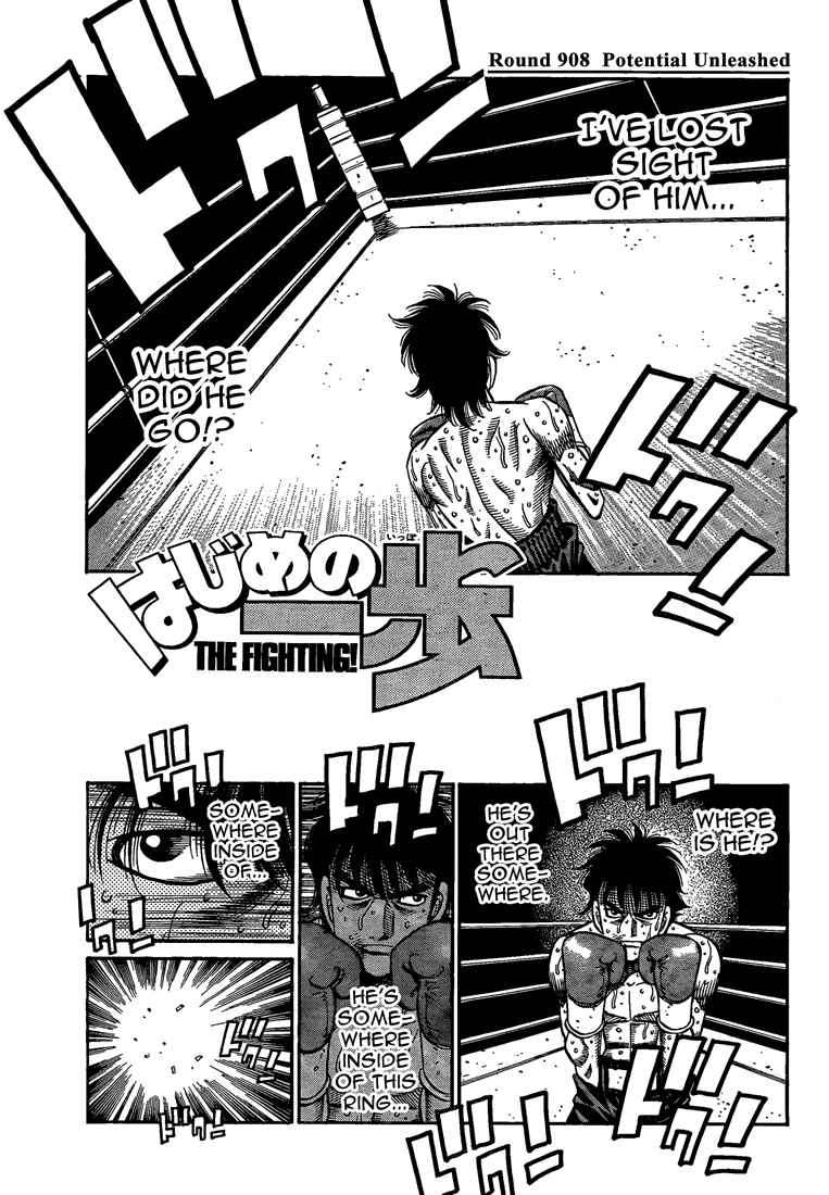 Hajime no Ippo Chapter 908 page 1 - Chapter 908 : Potential Unleashed