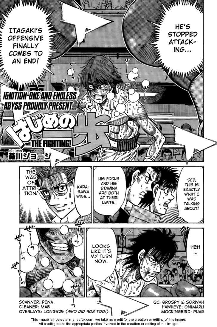 Hajime no Ippo Chapter 910 page 3 - Chapter 910 : The Ecstasy of Progress