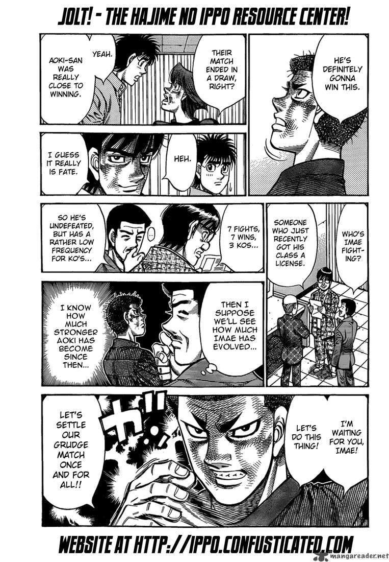 Hajime no Ippo Chapter 912 page 11 - Chapter 912 : An "Imposing" Reunion
