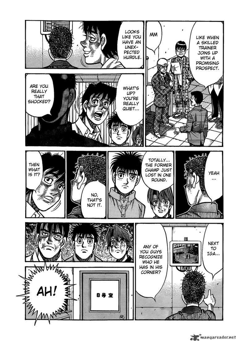 Hajime no Ippo Chapter 912 page 15 - Chapter 912 : An "Imposing" Reunion