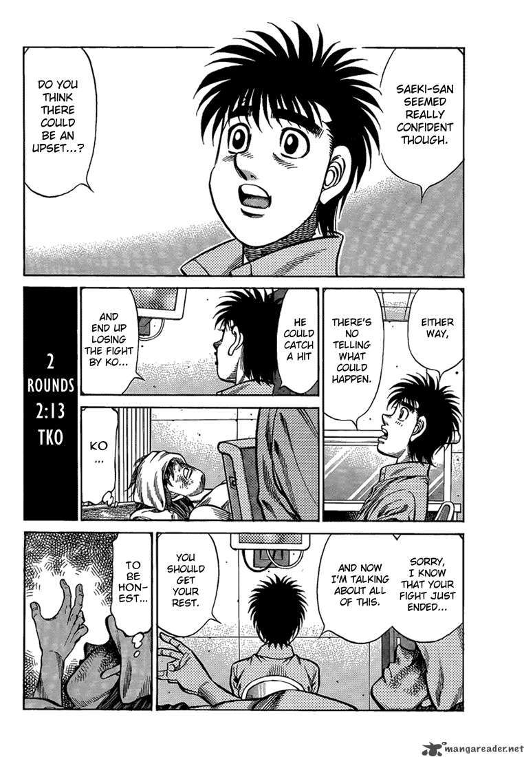 Hajime no Ippo Chapter 912 page 2 - Chapter 912 : An "Imposing" Reunion
