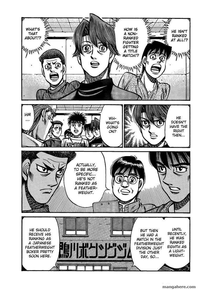 Hajime no Ippo Chapter 916 page 3 - Chapter 916 : A Conspicuous Challenger