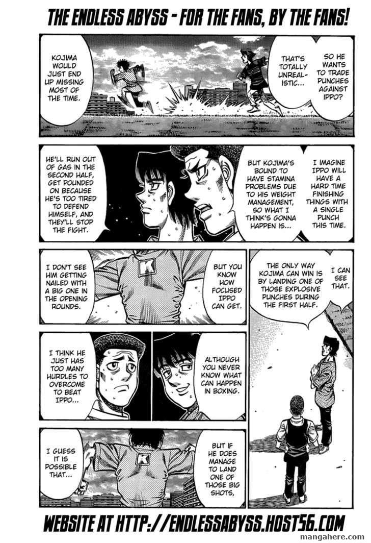 Hajime no Ippo Chapter 917 page 7 - Chapter 917 : Looking Down