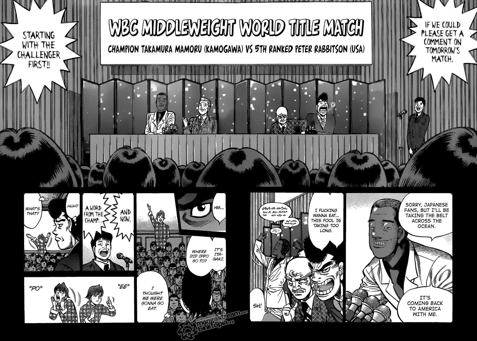 Hajime no Ippo Chapter 928 page 14 - Chapter 928 : What Kind of Expression