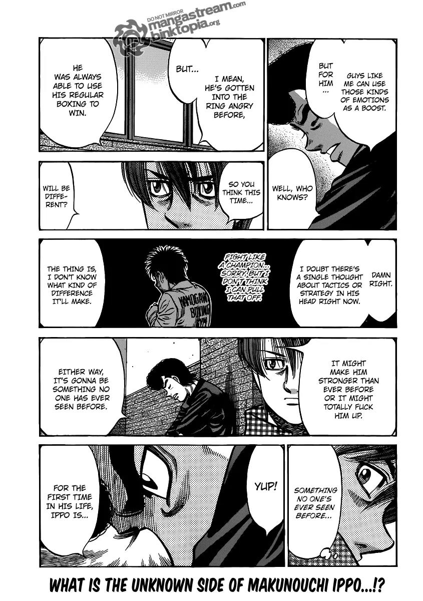 Hajime no Ippo Chapter 931 page 13 - Chapter 931 : Reporting in, with a Smile