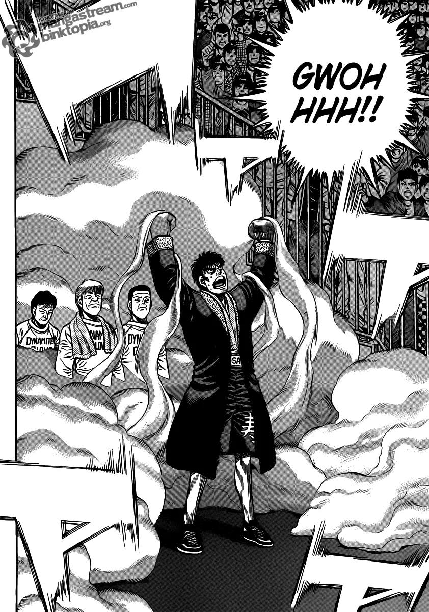 Hajime no Ippo Chapter 931 page 8 - Chapter 931 : Reporting in, with a Smile