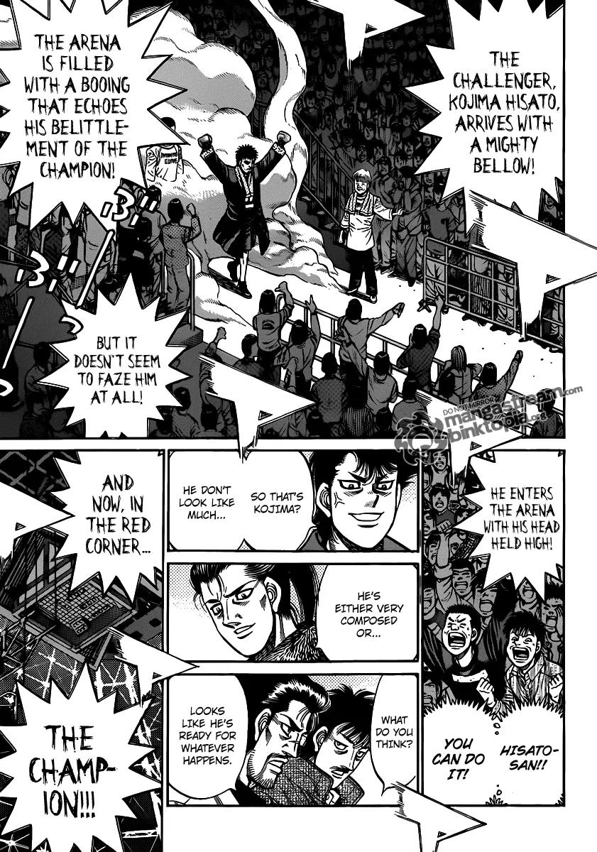 Hajime no Ippo Chapter 931 page 9 - Chapter 931 : Reporting in, with a Smile