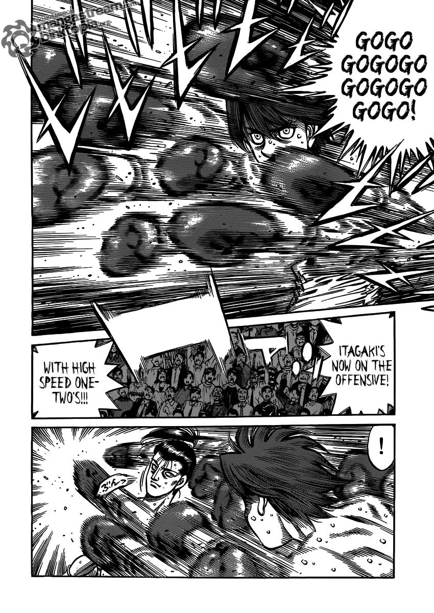 Hajime no Ippo Chapter 956 page 13 - Chapter 956 : A Barrage of High Speed Flickers