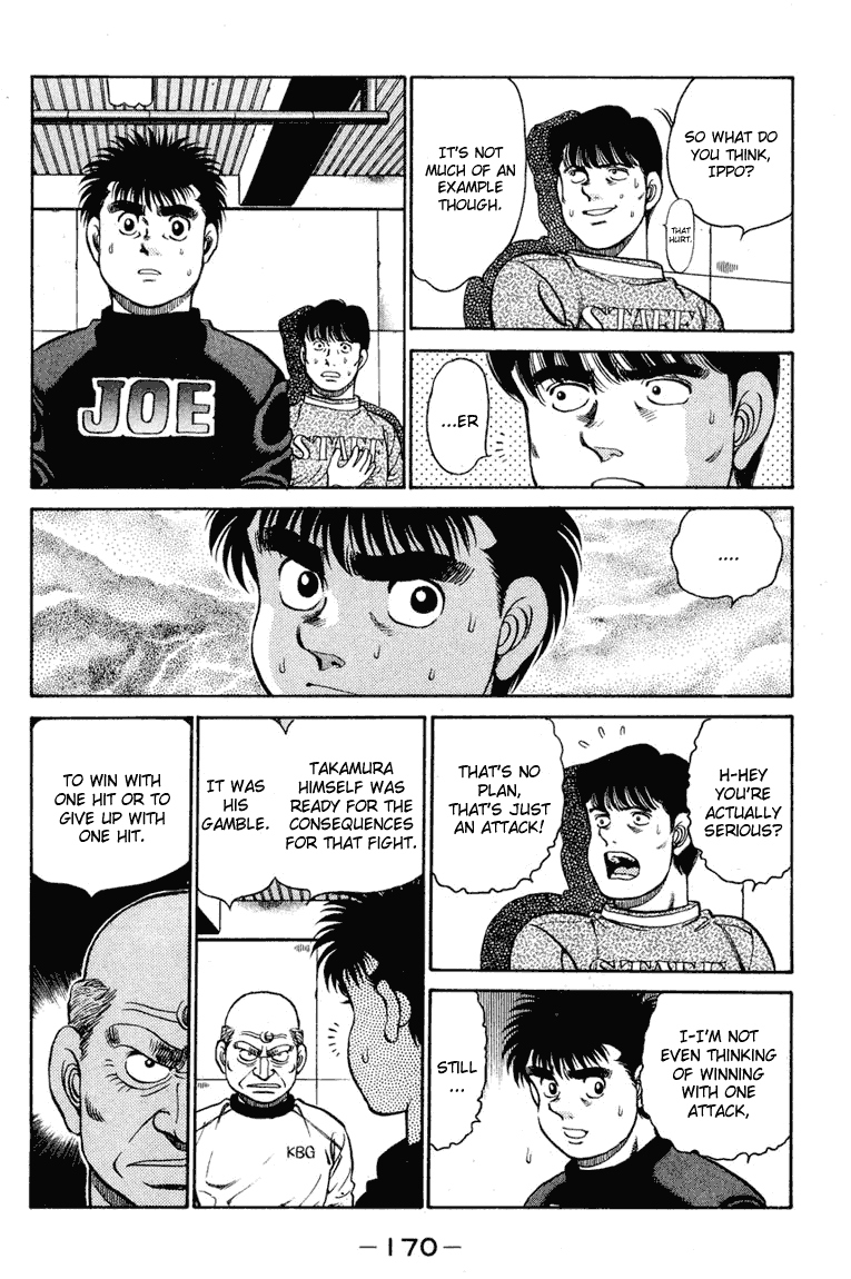 Hajime no Ippo Chapter 96.2 page 10 - Chapter 96 v2 : Draggin the Anxiety...