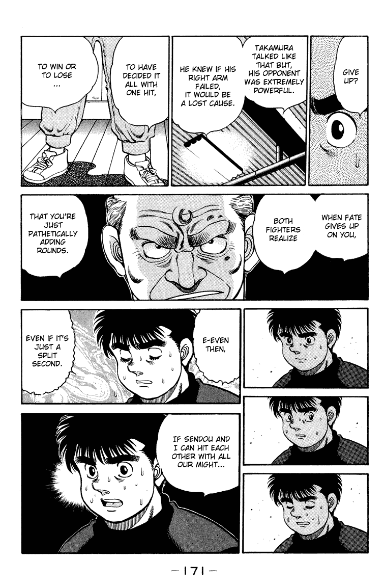 Hajime no Ippo Chapter 96.2 page 11 - Chapter 96 v2 : Draggin the Anxiety...