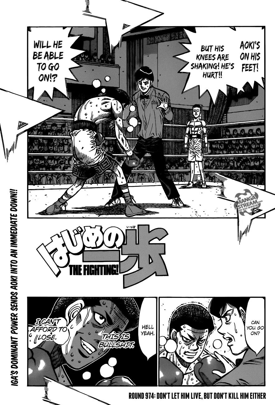 Hajime no Ippo Chapter 974 page 1 - Chapter 974 : Don't Let Him Live, But Don't Kill Him Either