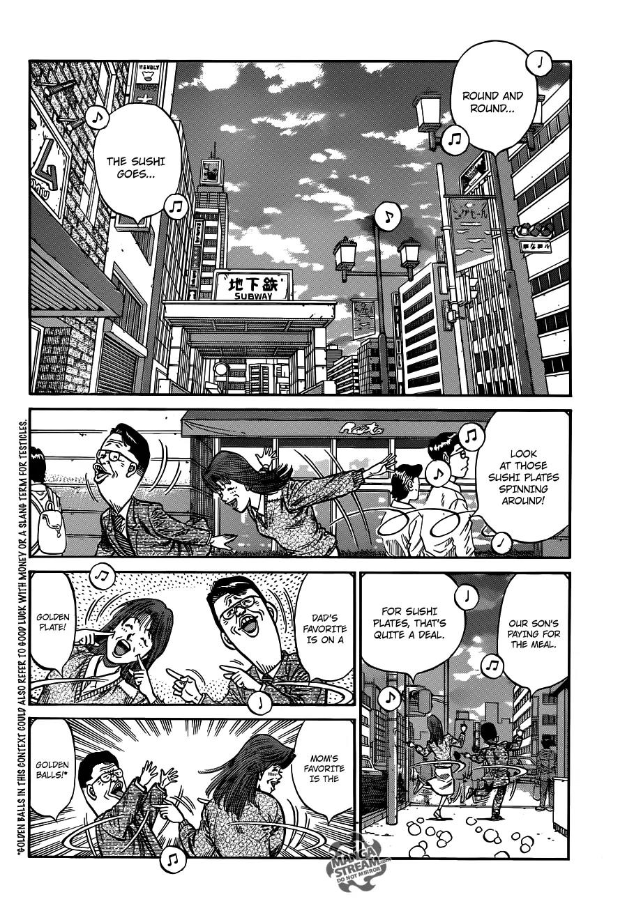 Hajime no Ippo Chapter 980 page 3 - Chapter 980 : At the Sushi Belt Restaurant