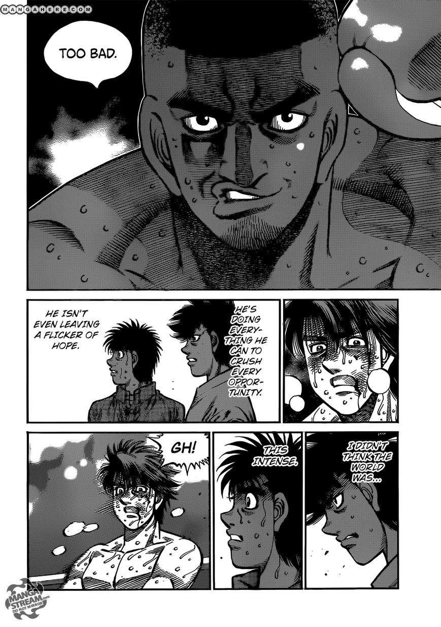 Hajime no Ippo Chapter 989 page 13 - Chapter 989 : The Lone Wolf's Place of Dying