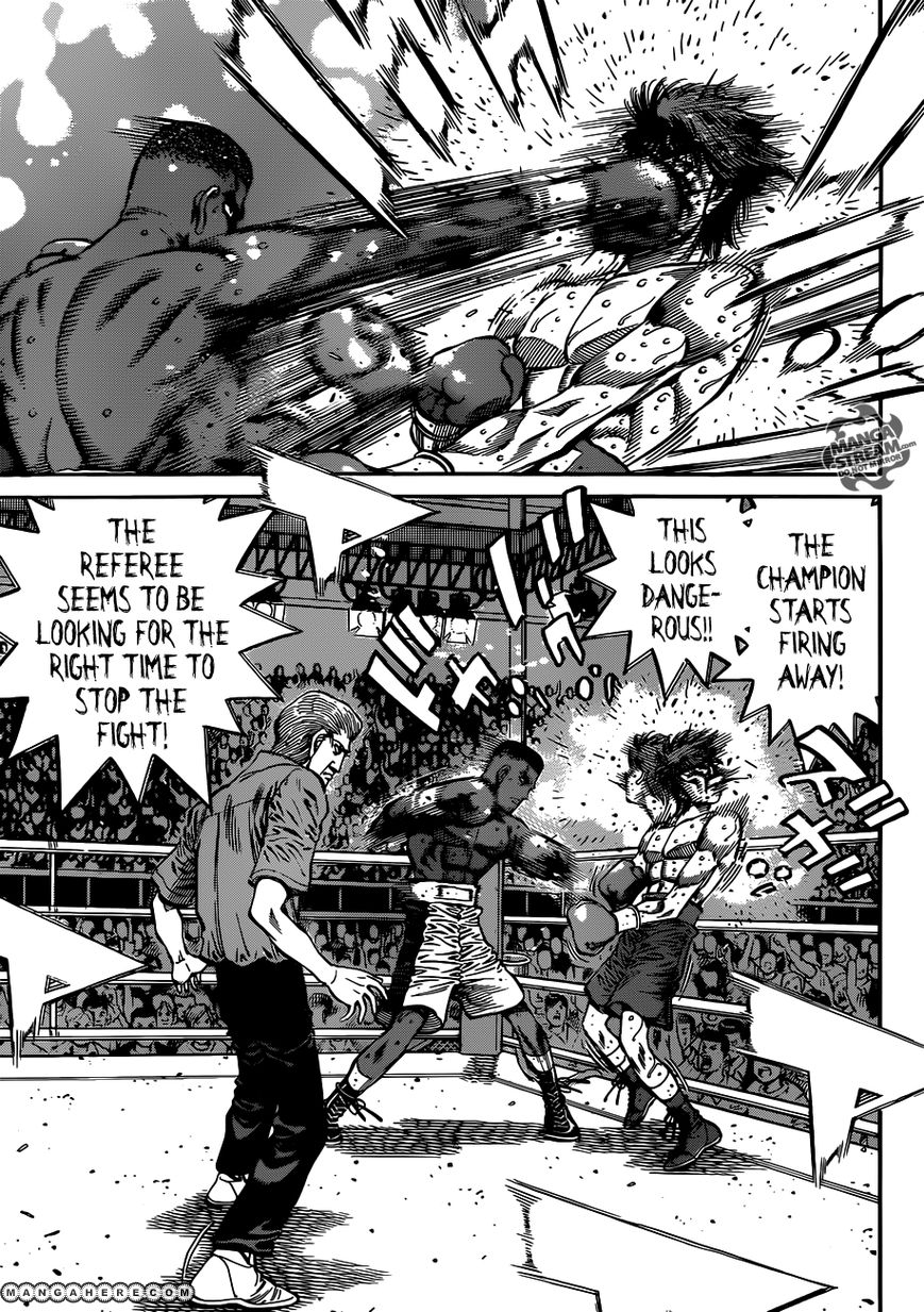 Hajime no Ippo Chapter 989 page 14 - Chapter 989 : The Lone Wolf's Place of Dying