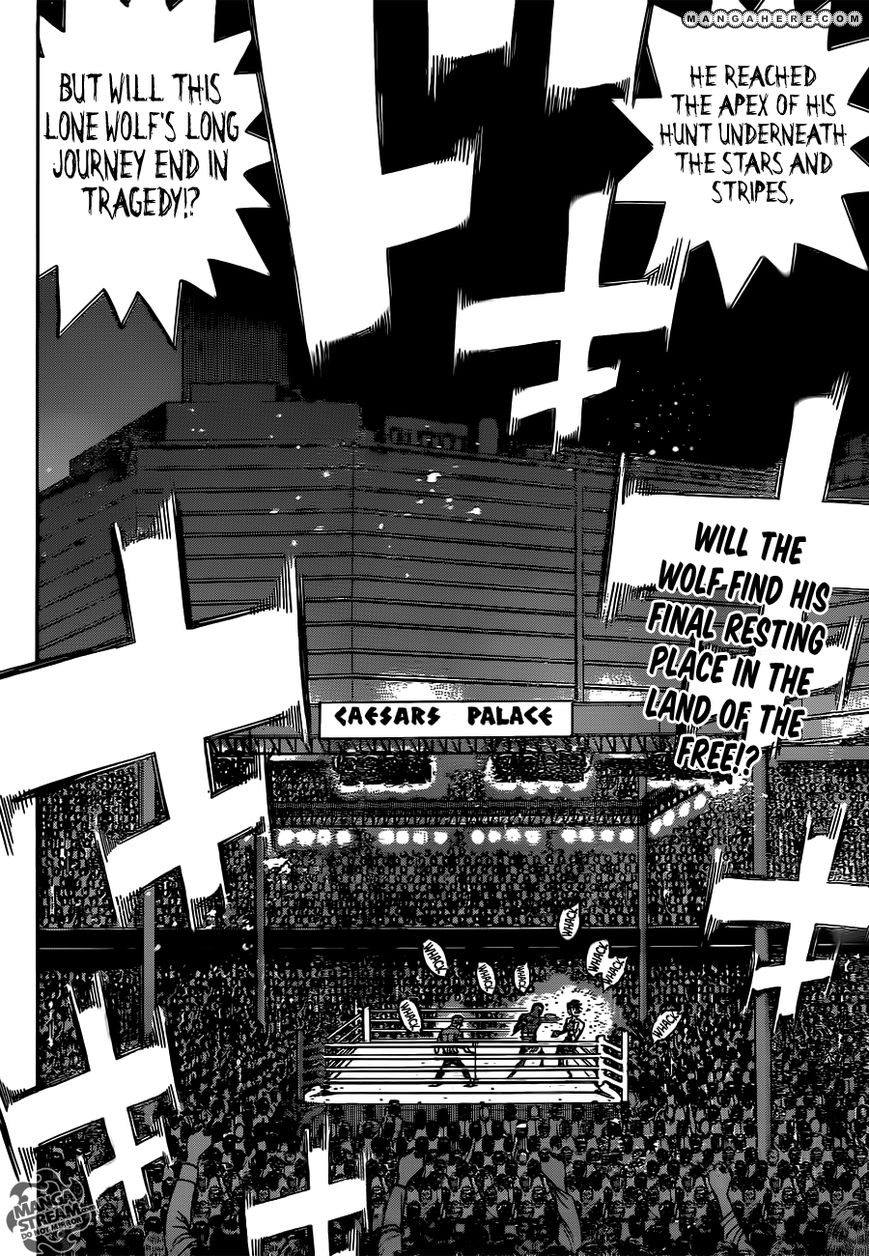 Hajime no Ippo Chapter 989 page 15 - Chapter 989 : The Lone Wolf's Place of Dying