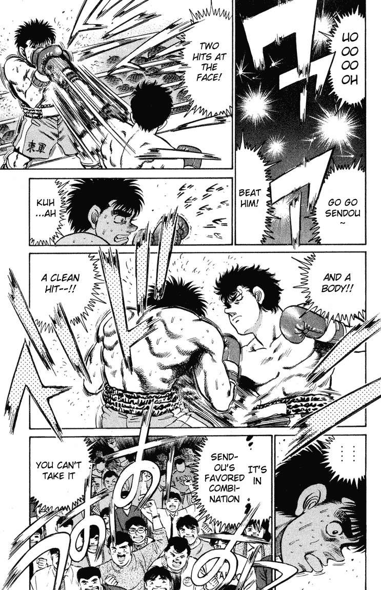 Hajime no Ippo Chapter 99.2 page 15 - Chapter 99 v2 : Sendou Presses On