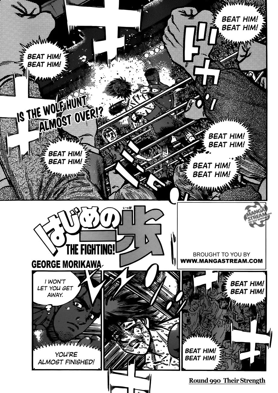 Hajime no Ippo Chapter 990 page 1 - Chapter 990 : Their Strength