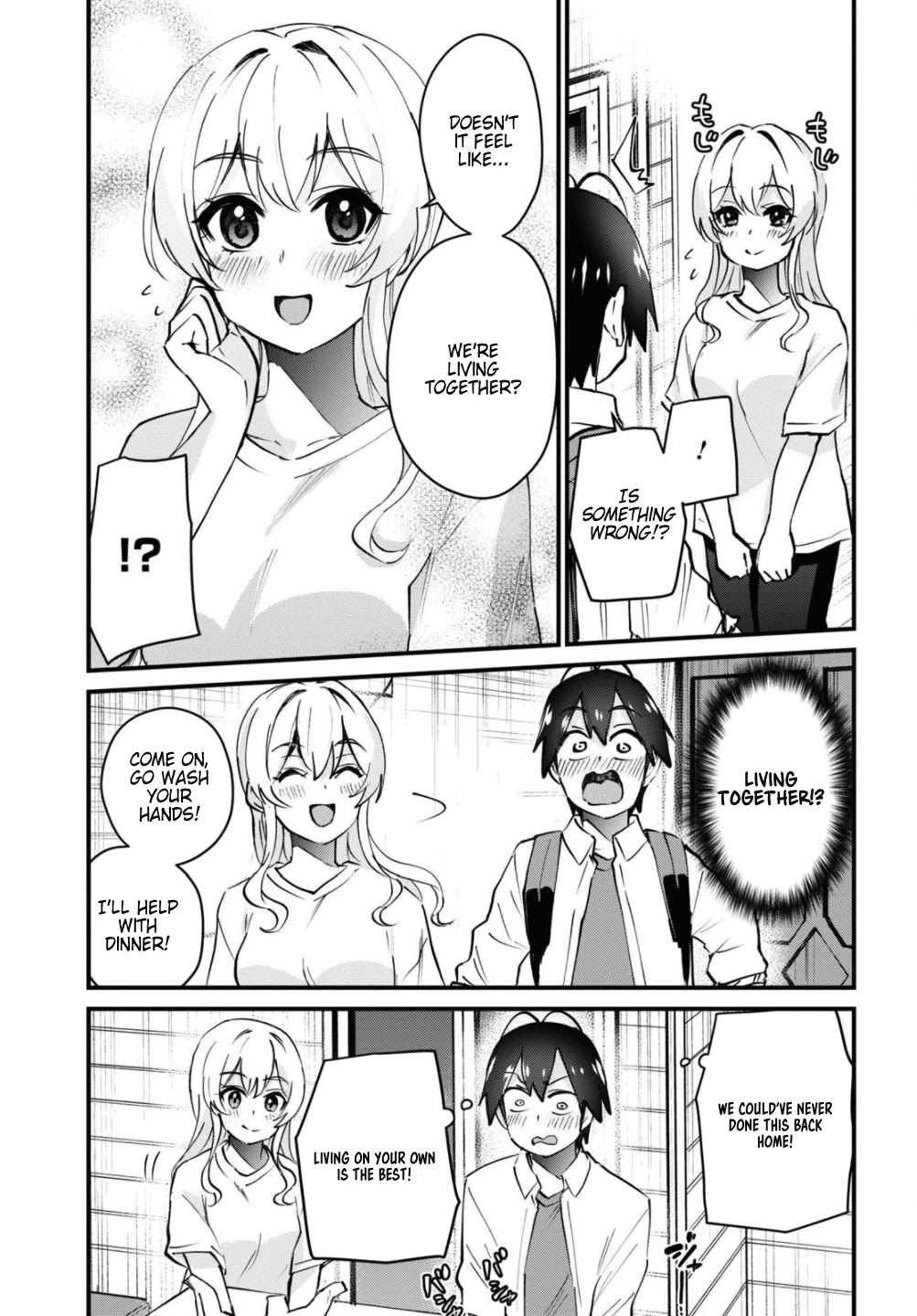 Hajimete no Gal Chapter 128 page 5 - Chapter 128: The First Pretend Living Together