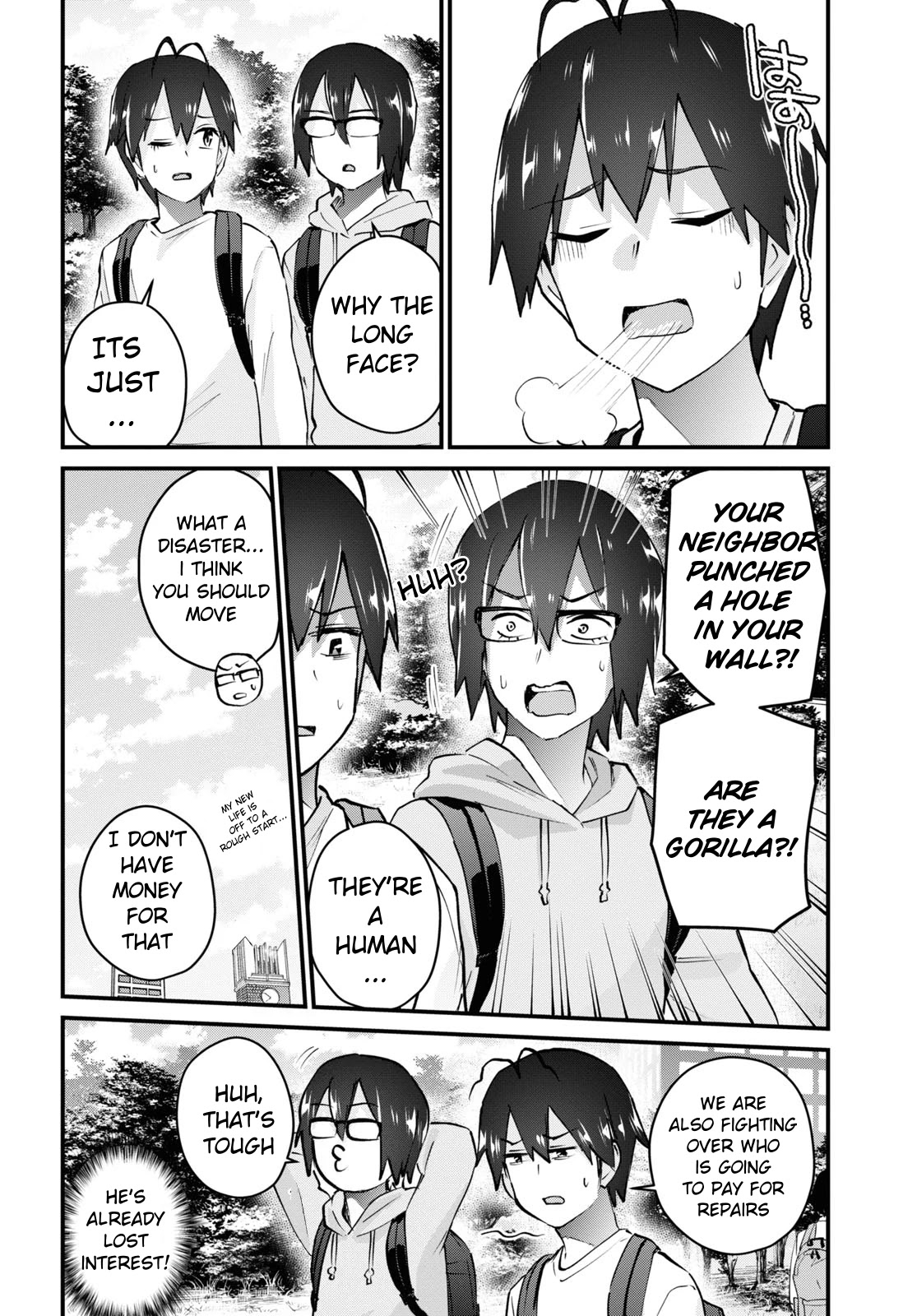 Hajimete no Gal Chapter 131 page 11 - Chapter 131: The First Peeping