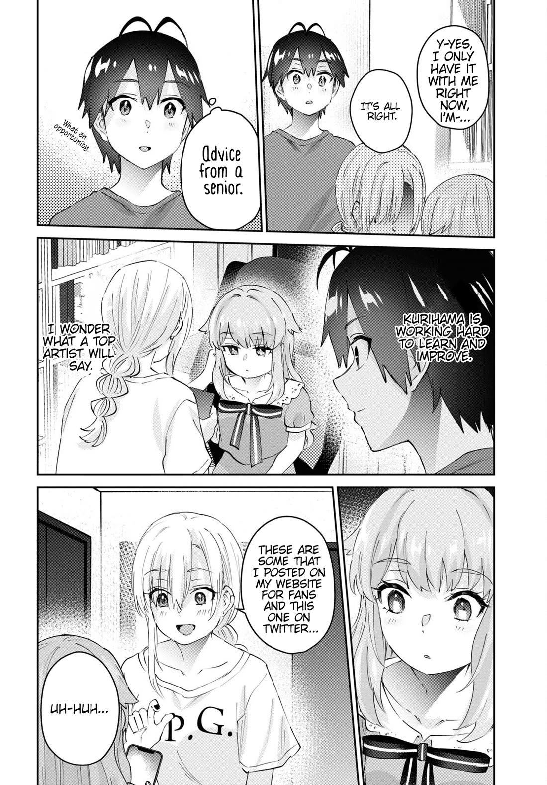 Hajimete no Gal Chapter 178 page 13 - Chapter 178: My First Time Meeting an Idol