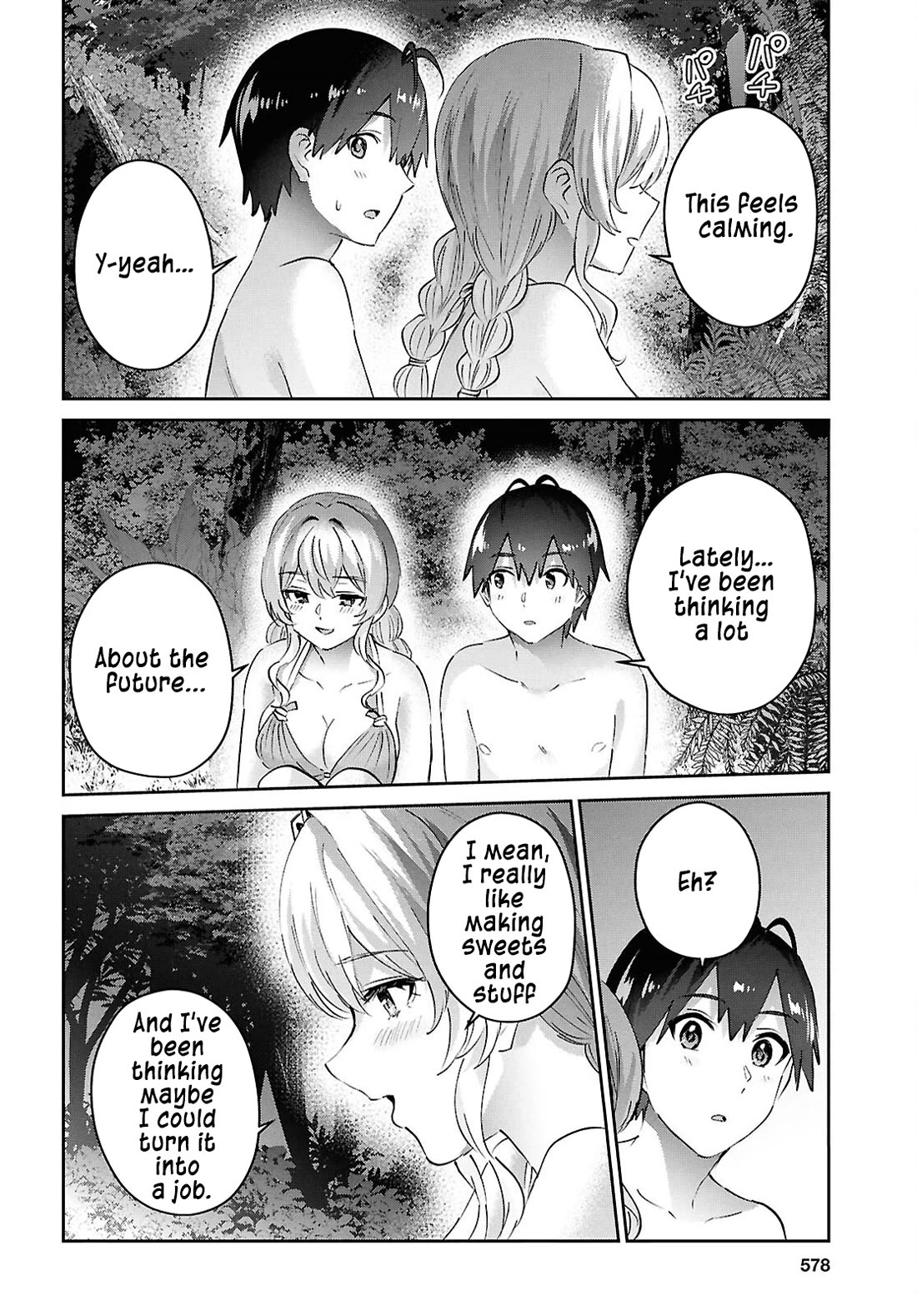 Hajimete no Gal Chapter 195 page 14 - Chapter 195: Our First Time Living on a Deserted Island