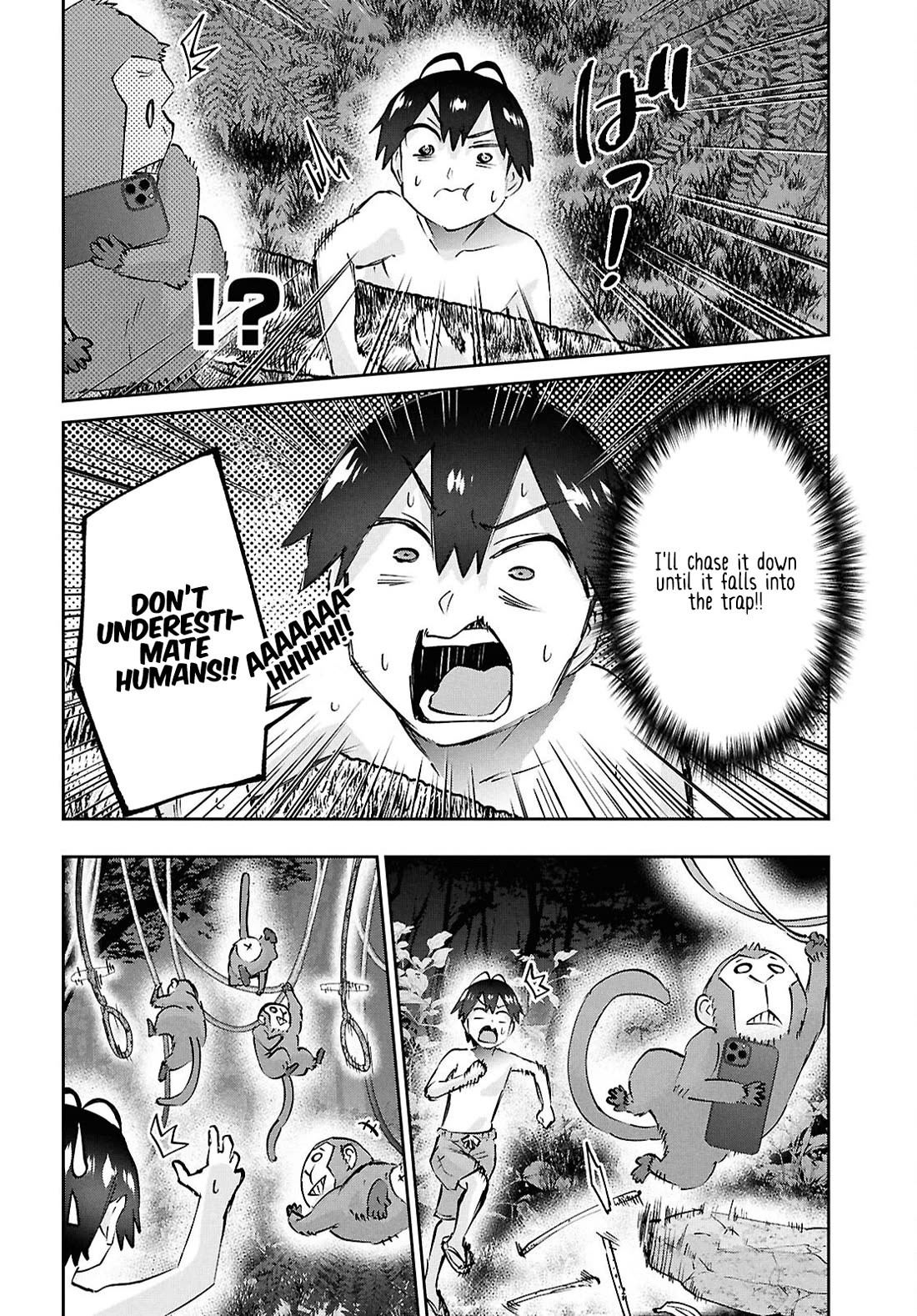 Hajimete no Gal Chapter 196 page 14 - Chapter 196: My First Time Catching a Monkey – I WILL GET YOU!
