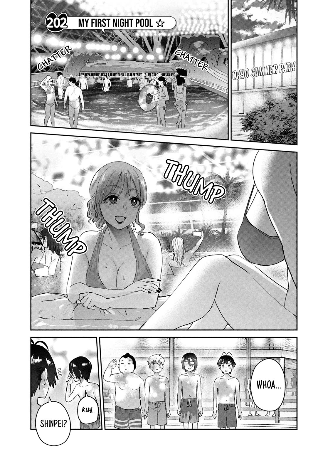 Hajimete no Gal Chapter 202 page 2 - Chapter 202: My First Night Pool