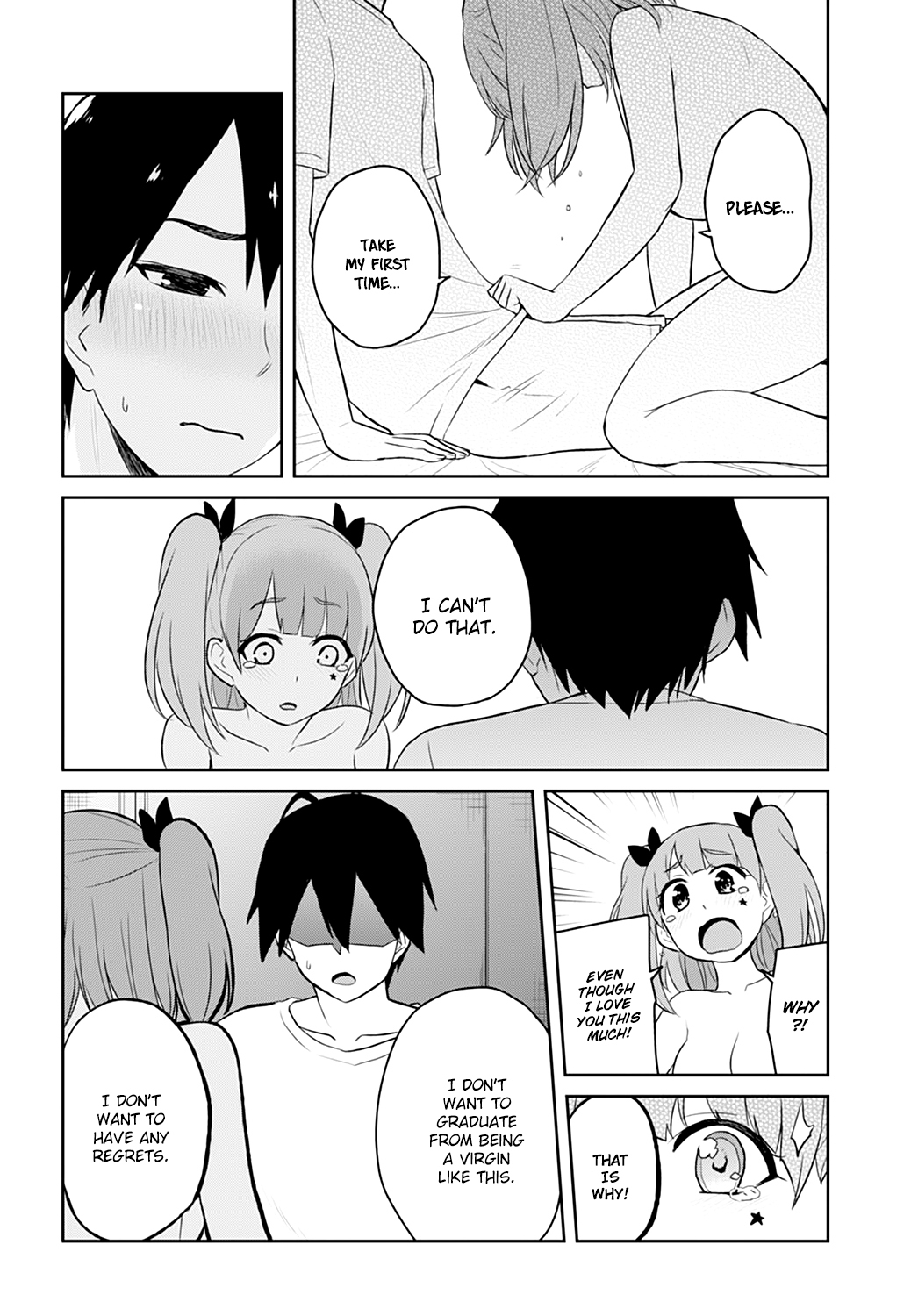 Hajimete no Gal Chapter 30 page 22 - Chapter 30: The First Sneak Into The Room At Night