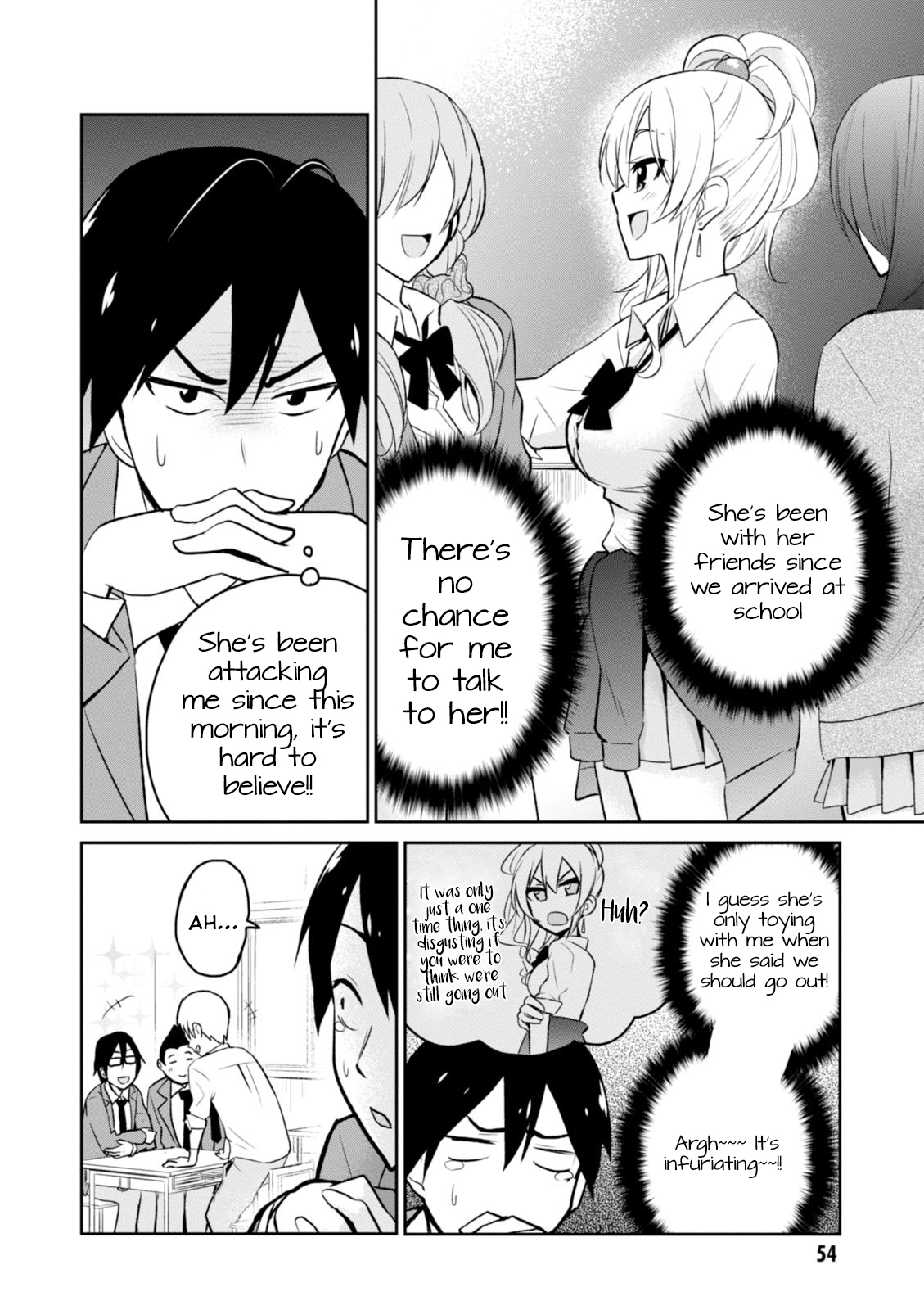 Hajimete no Gal Chapter 4 page 3 - Chapter 4: My First Kissing Practice
