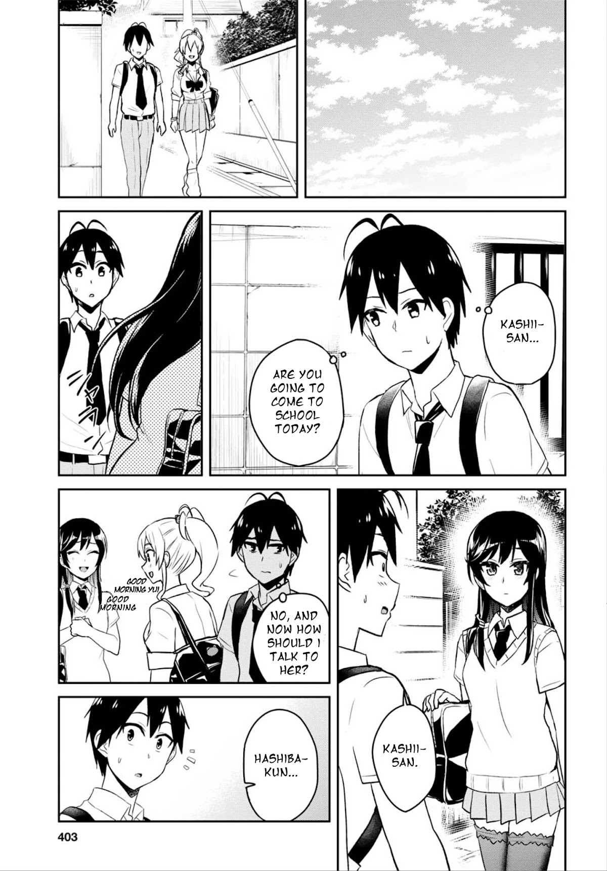 Hajimete no Gal Chapter 61 page 13 - Chapter 61: The First Regret