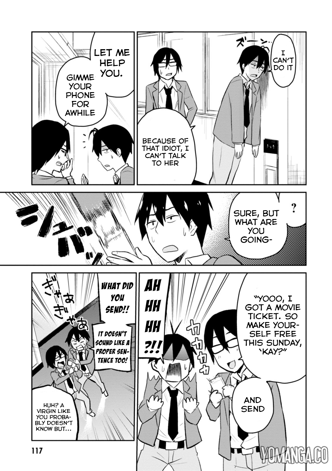 Hajimete no Gal Chapter 7 page 14 - Chapter 7: The First Invitation