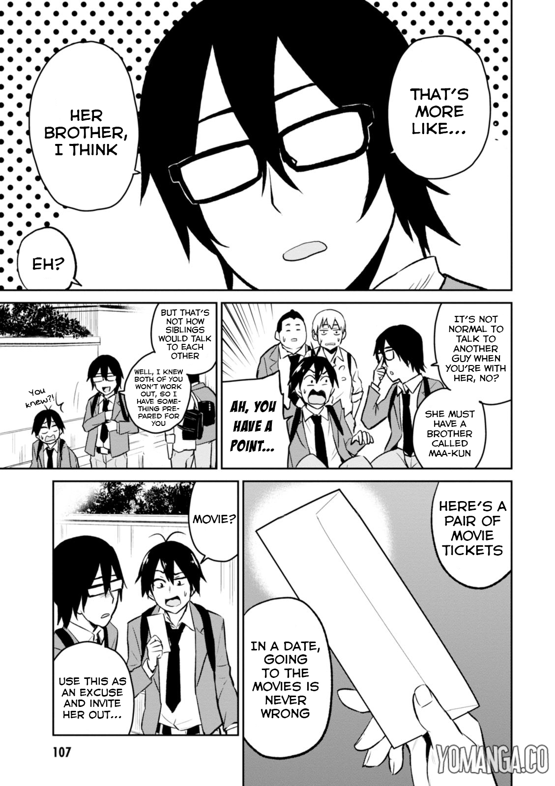 Hajimete no Gal Chapter 7 page 4 - Chapter 7: The First Invitation