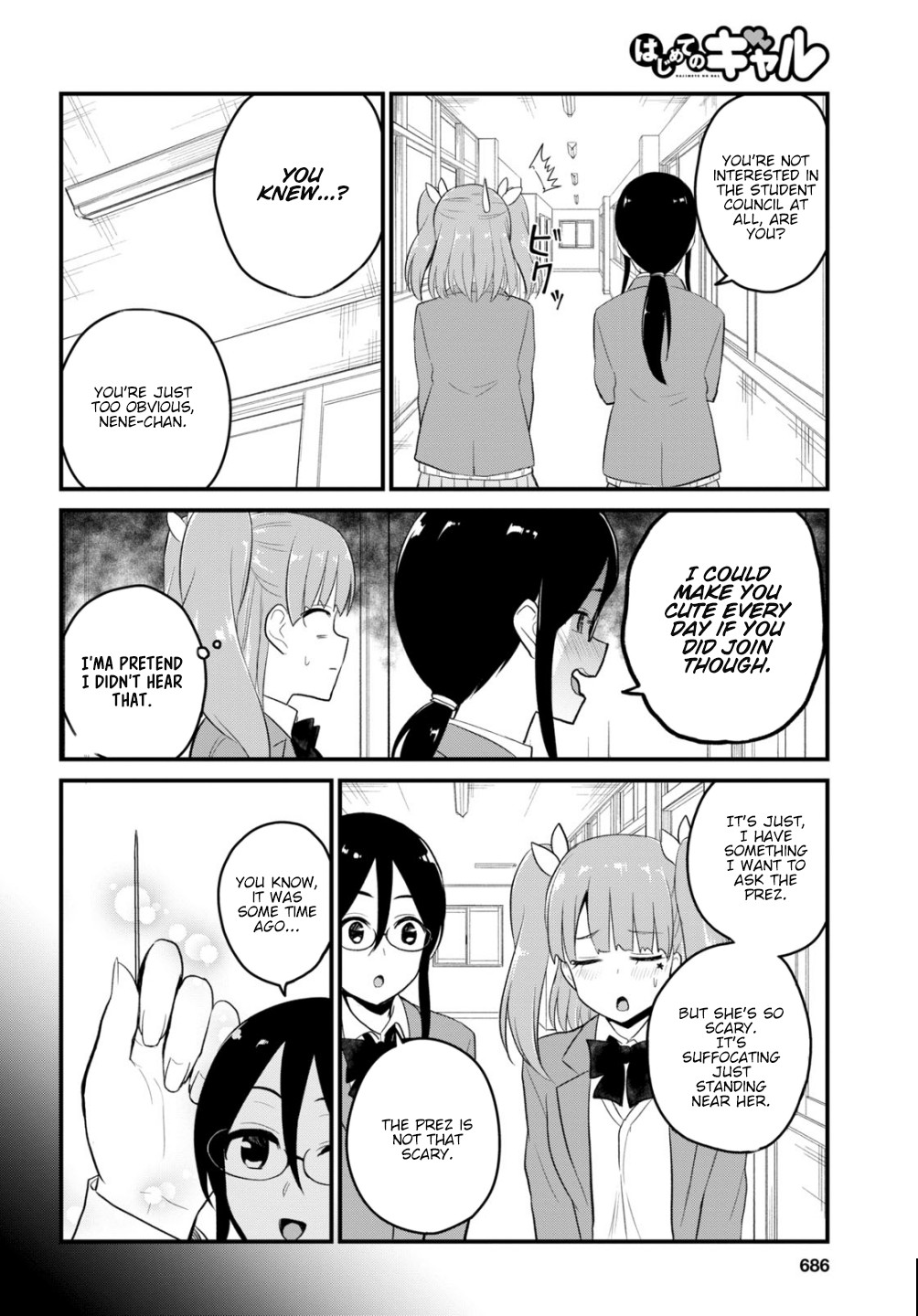 Hajimete no Gal Chapter 85 page 11 - Chapter 85: First Student Council Visit