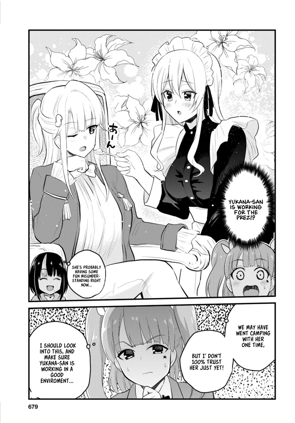Hajimete no Gal Chapter 85 page 4 - Chapter 85: First Student Council Visit