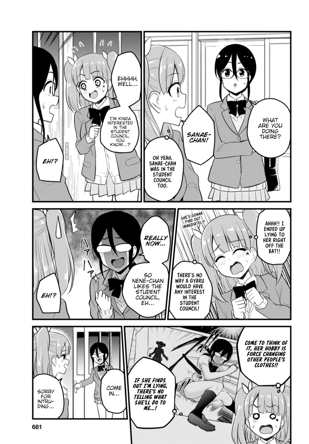 Hajimete no Gal Chapter 85 page 6 - Chapter 85: First Student Council Visit